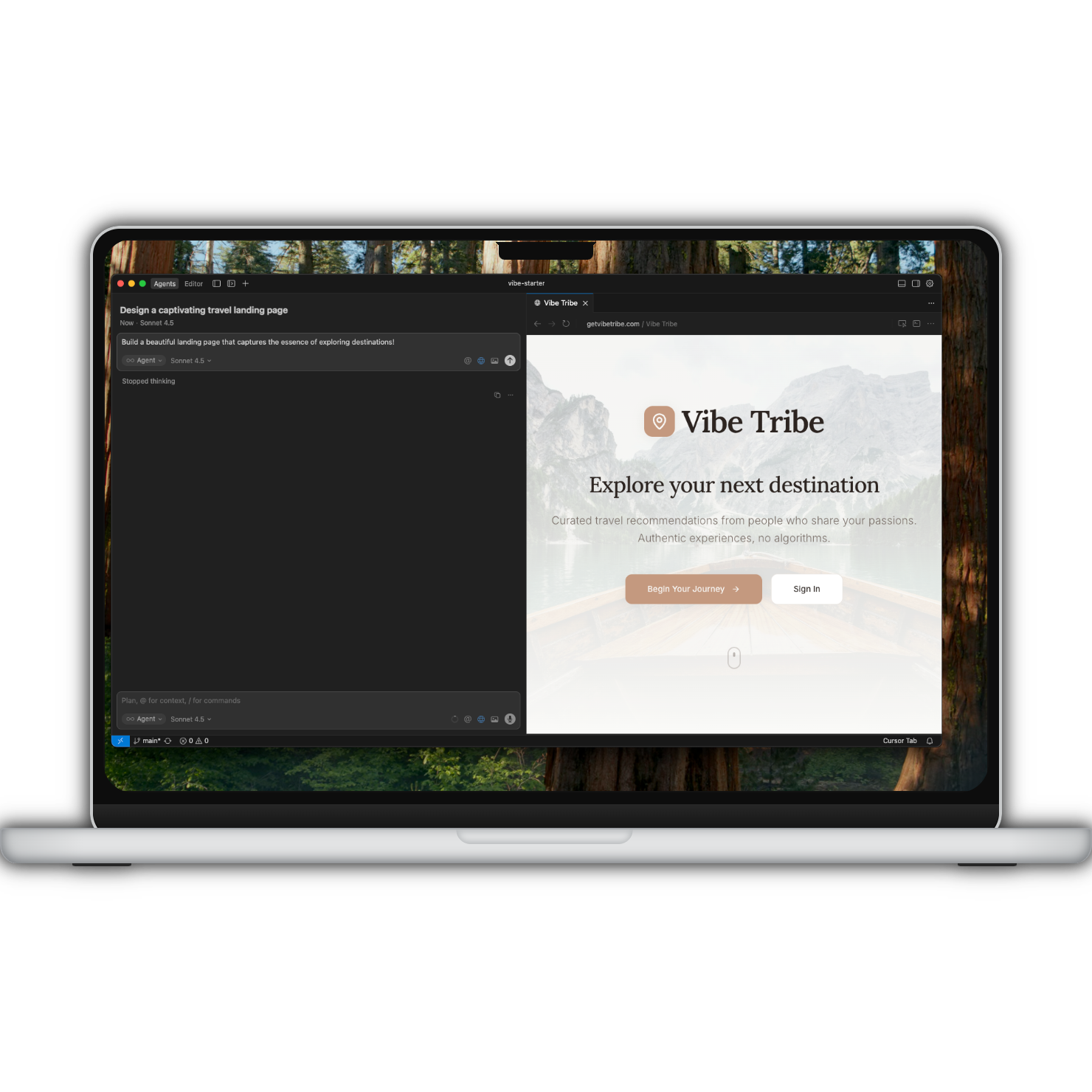 Building an app with the AI